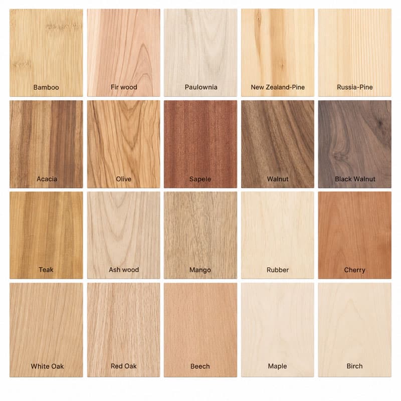 Solid Wood menu cover material