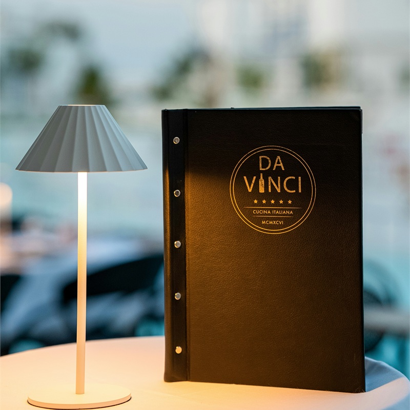 Custom restaurant menu covers in multiple formats