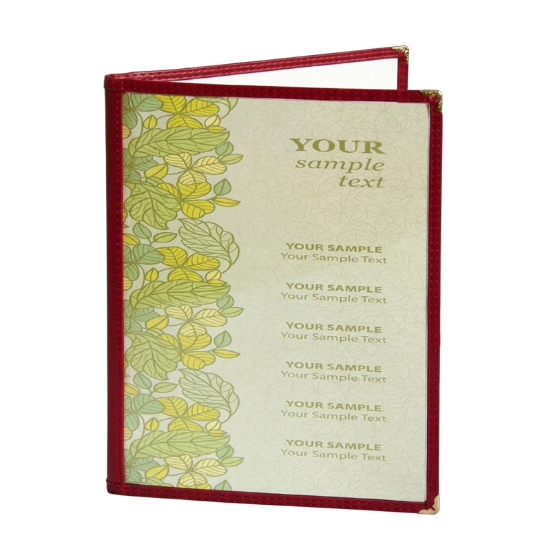2 Page 4 View Cafe Style Menu Cover